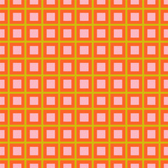 Vintage chequered pattern. Repeating psychedelic groovy background. Plaid rapport. Repeat viscose flannel in simple stripes. Minimalistic fabric print. Gingham lattice. Design for textile, paper, card
