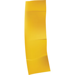 Abstract Golden Yellow Shape With Smooth Gradient And Soft Light Highlights On A Transparent Background