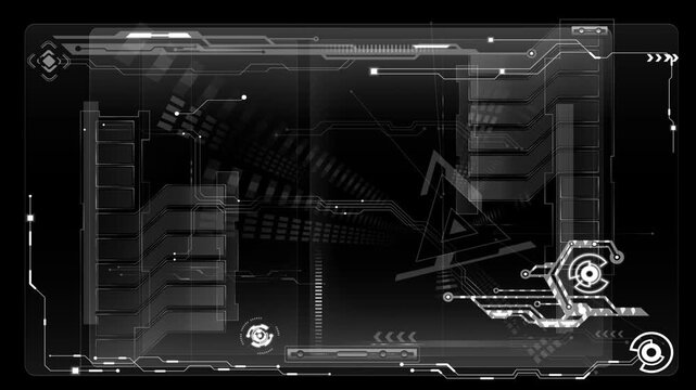 Futuristic digital interface displays continuous improvement , Futuristic digital interface