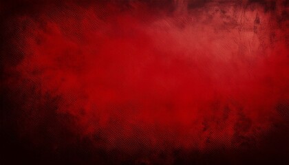 Abstract Grunge Red Background With A Distressed Vintage Feel And Subtle Dark Vignetting