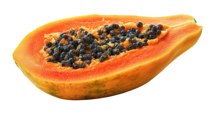 papaya isolated on white background