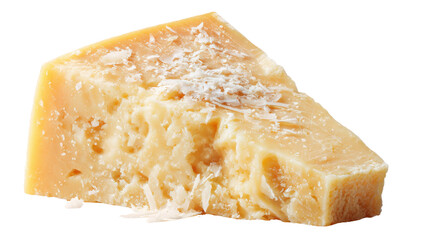 piece of cheese on white background 