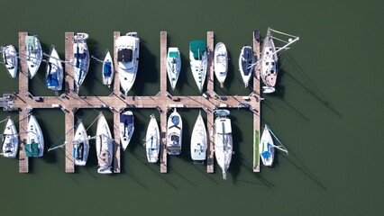Boats docked at Marina, Joe Wheeler State Park © Max