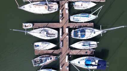 Boats docked at Marina, Joe Wheeler State Park © Max