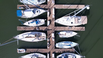 Boats docked at Marina, Joe Wheeler State Park © Max