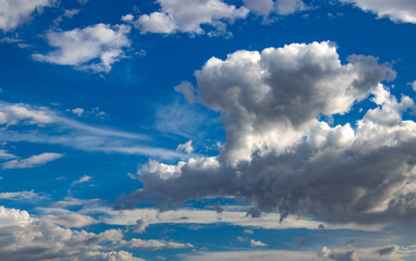 blue sky with clouds