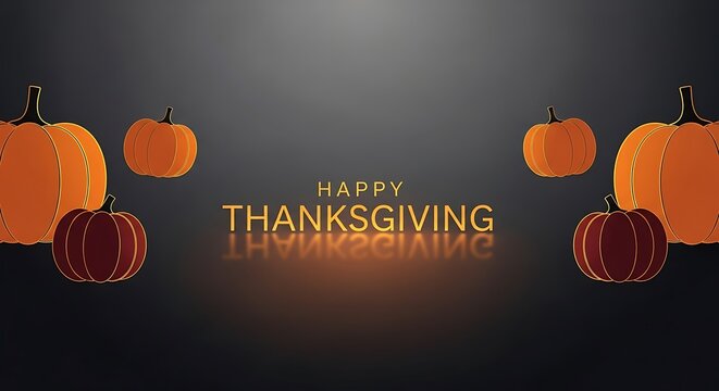 Modern Thanksgiving Typography Banner - Powered by Adobe