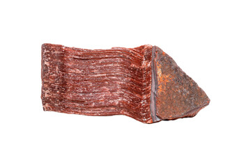 A vivid ox eye stone on an isolated background, showcasing a rich golden-brown tone with...