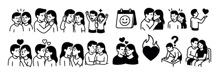 Fototapeta premium Isometric Emotion Icons
