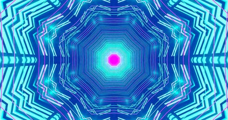 Tunnel video loop screensaver featuring seamless animation with vibrant colors and geometric patterns for an immersive experience - Powered by Adobe