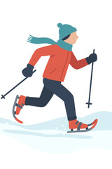 Snowshoeing is a fun winter sport and adventure that involves running on snow with special shoes