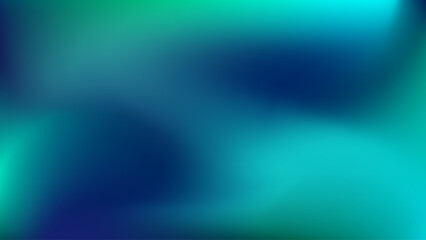 Obraz premium Abstract blue and green liquid neon blurred soft colorful gradient background. Gradient mesh. Modern template for design concepts, wallpapers, presentations, posters and prints. Vector illustration.