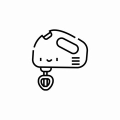 mixer kitchen icon sign vector