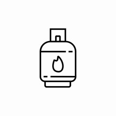 propane cylinder icon sign vector
