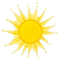 yellow sun vector illustration