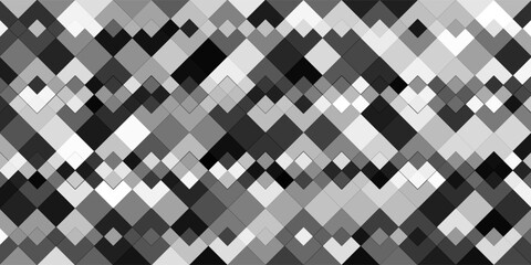 Seamless gray or black white color pattern of geometric shapes. Abstract background of triangles.
