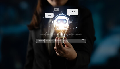 AI assistant with voice chat interface, combining smart chatbot, voice command, and AI-powered control search tools. Agentic AI assistant helps users search and chat naturally. Spline