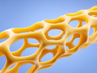Porous biomaterial scaffold structure for science and medical research.