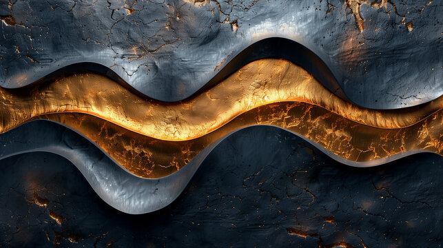 Fototapeta Brillo Dorado en Movimiento