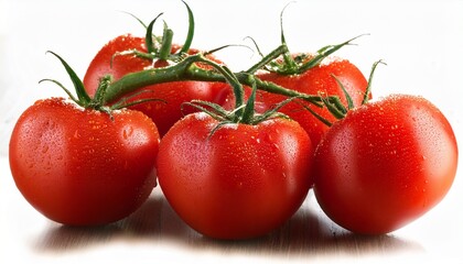 red tomatoes on vine