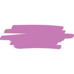 A Bold Magenta Pink Abstract Brush Stroke Shape Representing Creative Expression And Artistry With A Transparent Background Ideal For Graphic Design Projects