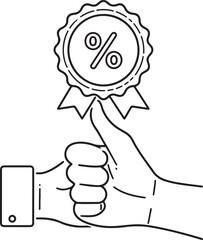 Discount icon vector illustration. Discount tag sign and symbol
