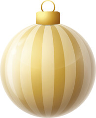 gold christmas glass hanging ball