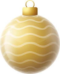 gold christmas glass hanging ball