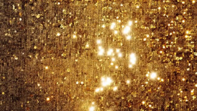 Golden Glitter Sparkle Background Texture