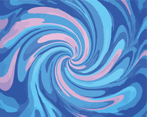 Abstrakcyjny wir w odcieniach niebieskiego i r&oacute;żowego, tworzący poczucie ruchu i energii.