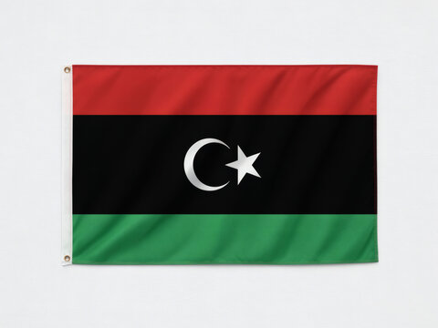 Patriotic display of the Libyan flag showcasing national pride, perfect for independence day celebrations and cultural events