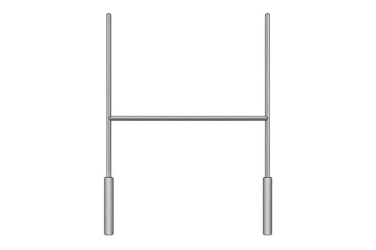 Rugby goal post with transparent background, sport equipment for scoring points, field goal kicking practice - Powered by Adobe