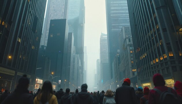 Urban Morning Rush Hour - Powered by Adobe