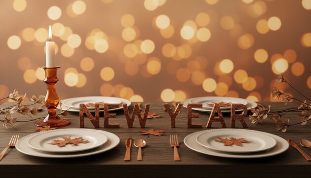 Abstract shimmering holiday lights creating a warm celebratory atmosphere perfect for seasonal themes. - Powered by Adobe