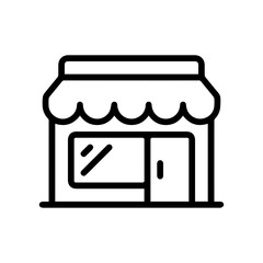 Storefront line icon