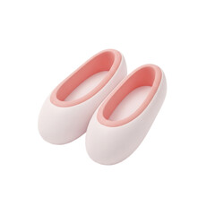 Graceful Pink Ballet Slippers 3D Vector Design. Elegant footwear illustration for dance, fashion, and feminine style concepts, perfect for digital projects and web graphics © Kuro