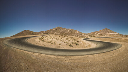 curvy mountain desert road