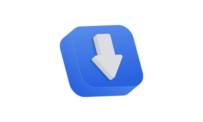 download icon 3d design vector illustration