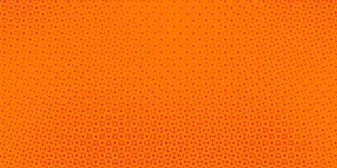 Dots halftone orange color pattern gradient texture with technology digital background. Dots pop art comics with summer background.