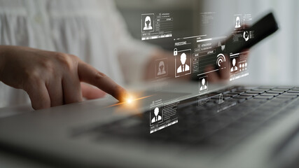 ID security ensures personal data protection with secure login systems, digital identity...