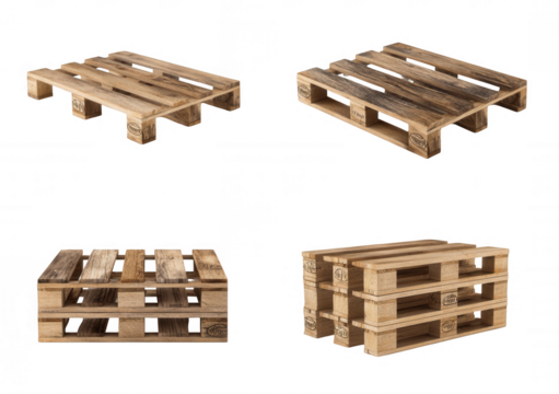 Wooden pallets collection set