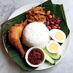 A delicious Indian chicken curry dish with rice, containing tomatoes, herbs, and a rich red sauce, ready for a gourmet dinner meal