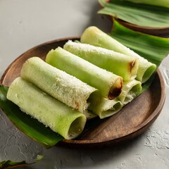 Avocado salad with fresh green vegetable and healthy bread snack plate