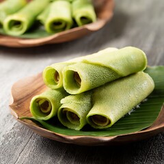 Fresh raw organic green beans on a white plate are a healthy vegetable ingredient for a delicious vegetarian meal