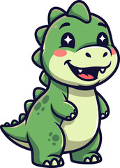 smiling baby dragon greets the world, full of friendly charming prehistoric fun