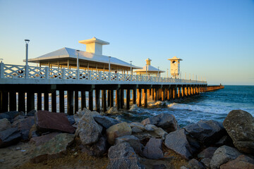 Ponte dos Ingleses na Praia de Iracema, Fortaleza, Ceará, Brasil