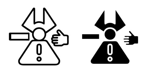 Safety Instructions outline and pictogram Icon for Guidelines, Protection, and Workplace Safety