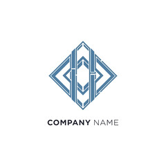 Geometric Bamboo Logo Design.