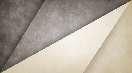 Elegant Triangular Composition of Textured Backgrounds in Shades of Gray and Beige for Modern Design Applications and Creative Projects