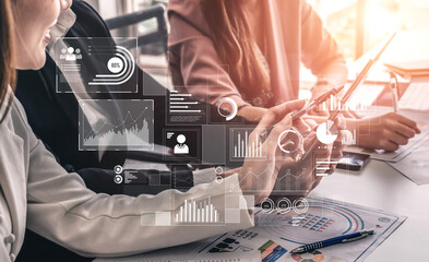 Data insights, charts, and analytics help visualize performance. Data drives strategy, analytics enhances growth, and data improves business outcomes through analytics. Vouch